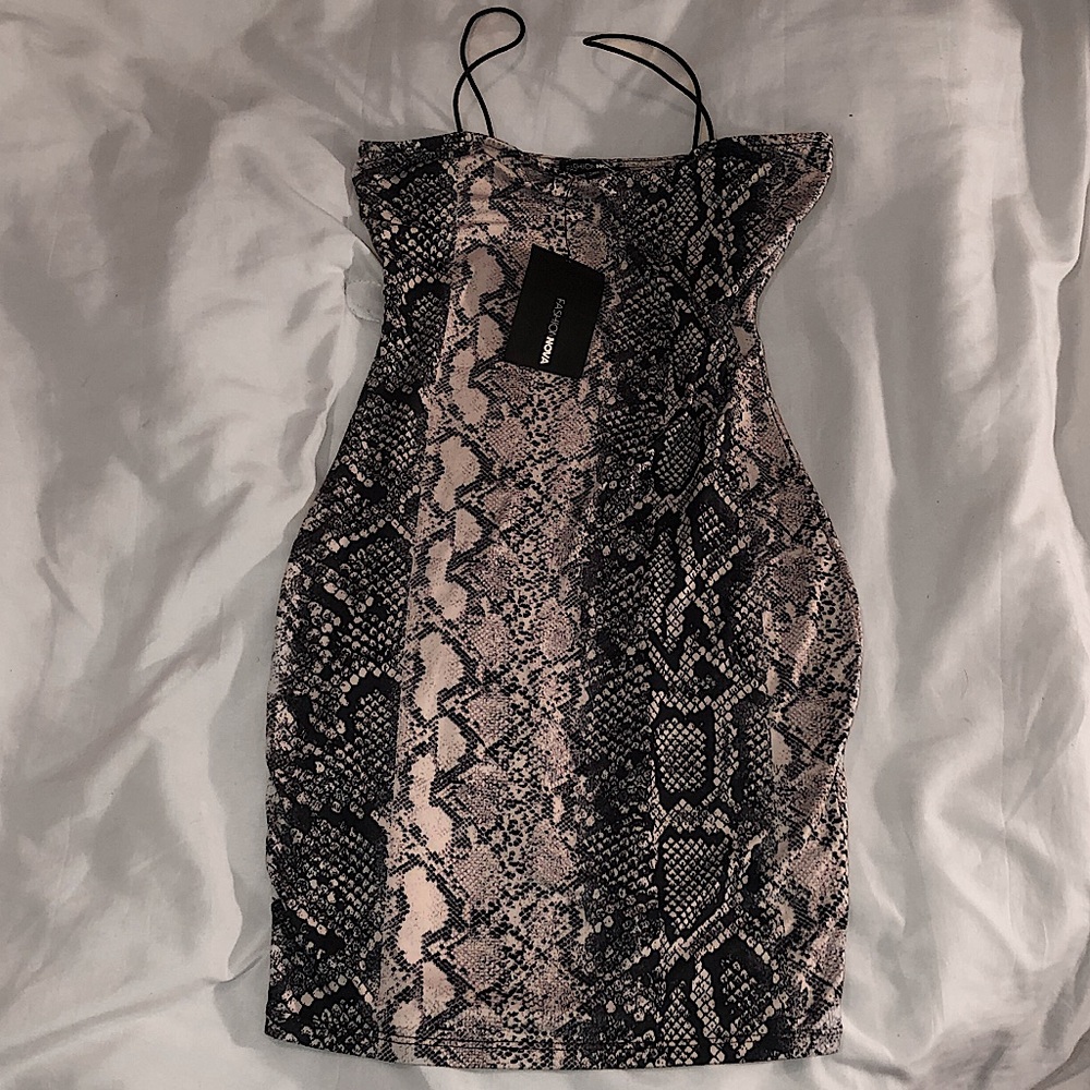 Snake Mini Dress